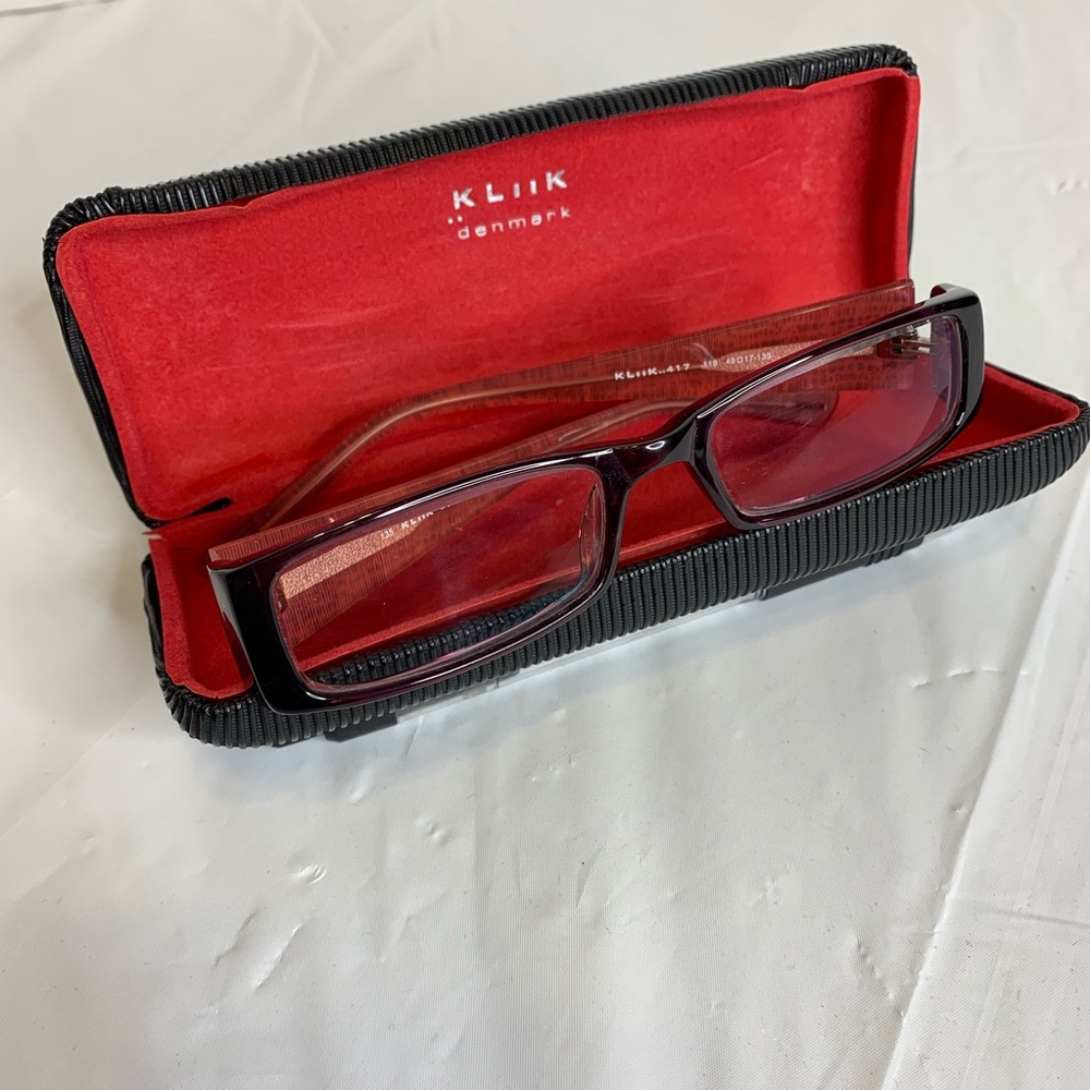 Kliik Denmark Eyeglasses and Case